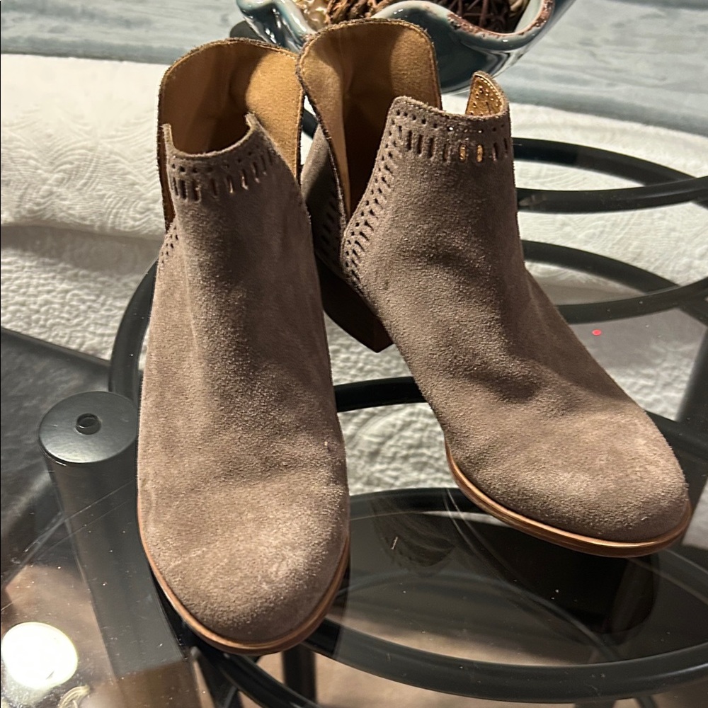 Lucky Brand Taupe Ankle Booties